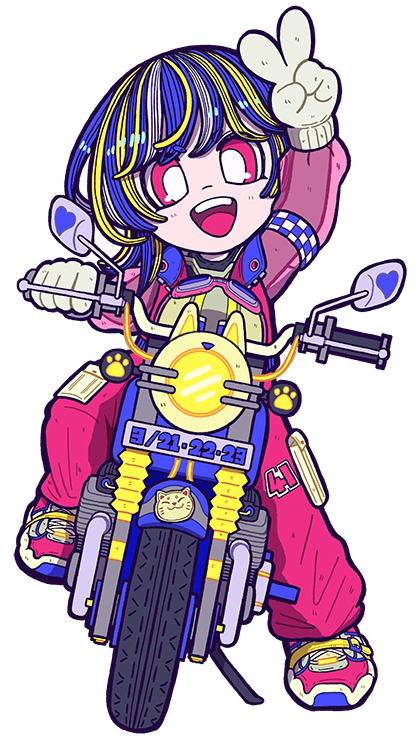 バイクの女の子